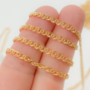 V284GF. 14k Gold Filled Double Curb Chain